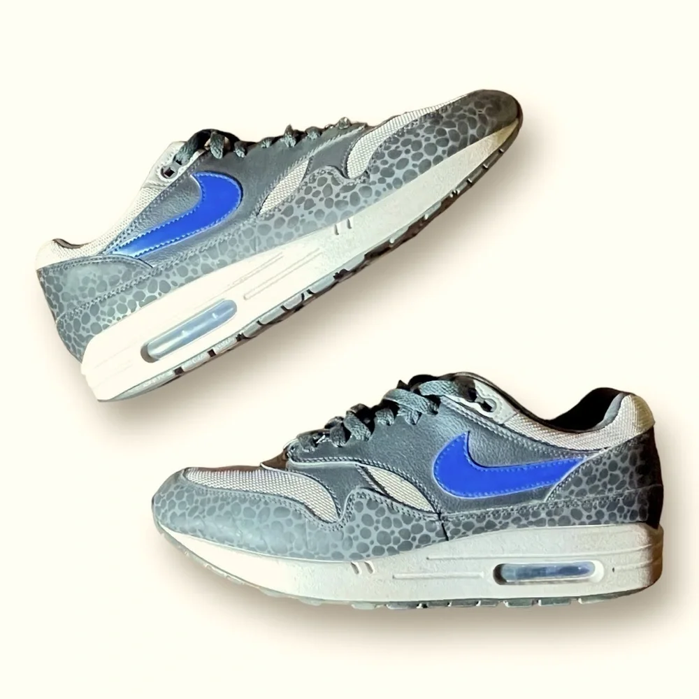 🦓 Nike Air Max 1 SE Reflective Safari | Off Noir Blue Grey | Size 10‎